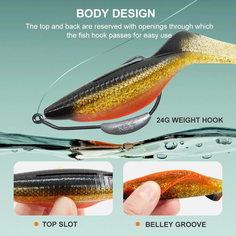 KESFISHING 1pcs Big Lure New 2023 Dragon Grub 15cm Soft Bait Sigle Tail Curling Bass Pike Fishing Tackle Wobble Swiming