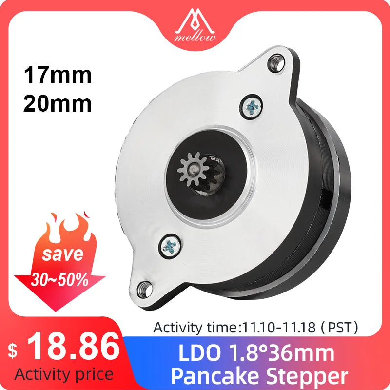 Mellow High Temperature LDO NEMA14 36mm Motor LDO-36STH17-0354AHG/LDO-36STH20-1004AHG For Orbiter/Sherpa Mini Extruder Voron 2.4