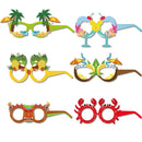 12pcs Hawaii Aloha Theme Tropical Party Pineapple paper glasses Flamingo Hawaiian Luau Pool Beach Party Decor Kids favors Gift