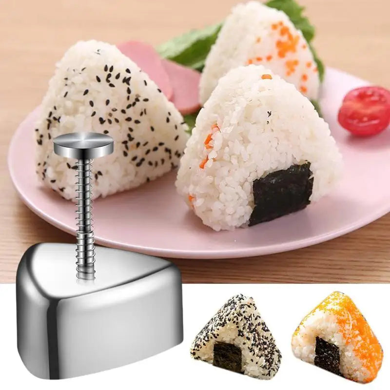 Stainless Steel Sushi Molds Rice Ball Mold Bento Tool Onigiri Mold Big Japanese Kitchen Tools Sushi Accessories