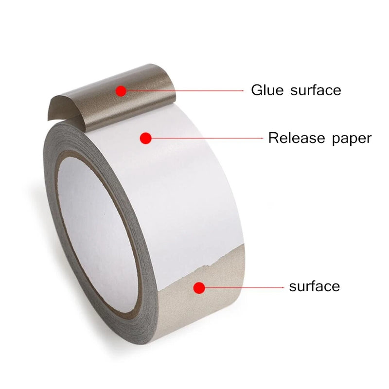 Conductive Cloth Fabric Adhesive Tape, Faraday Tape for Laptop Mobilephone LCD Repair EMI Shielding, RF Signal Blocking 20M