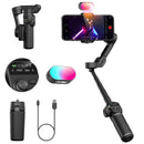 AOCHUAN Smart X2 3 Axis Gimbal Stabilizer For iPhone And Android Smartphone Gimbal With built-in extension pole LED display