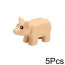 City Animal Building Blocks Duck Swan Pig Cat Figures Bird Dog Zoo Farm Accessories Small Particles Bricks Set Kid Toys Gifts