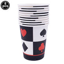 Casino Table Runner Decor Las Vegas Table Cover Poker Night Themed Table Decoration Casino Playing Card Birthday Party Supplies