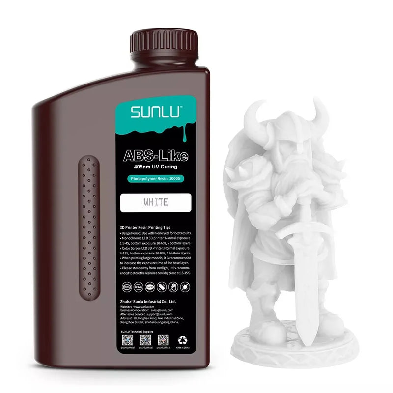 SUNLU 1KG ABS-Like/ Standard / Water-Wash 3D Resin 405nm UV Resin For most SLA/DLP/LCD 3D Printer Material UV Sensitive 1kg