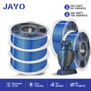 JAYO  pla plus SILK Three Colors Silk Rainbow 3D Printer Filament 1.75mm 100% No Bubble FDM 3D Printer Materials for 3D Printer