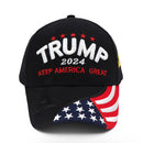 Stylish Donald Trump 2024 Cap USA Baseball Caps Keep America Great Snapback President Hat Embroidery Fashion Unisex Sunshade Hat