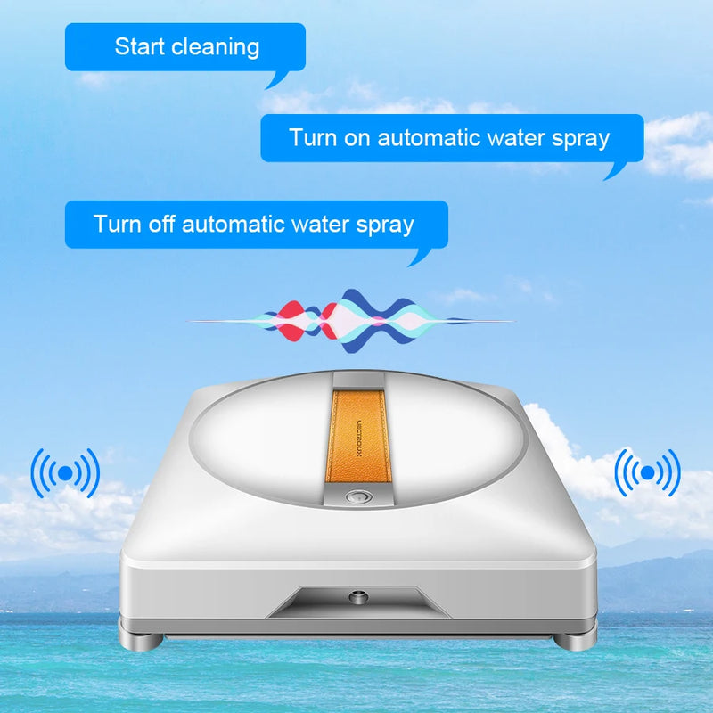 Liectroux YW710 Robot Window Cleaner,Double Water Spray,Strong Vacuum,Home Floor Wall Window Cleaning Robot,App&Remote Control