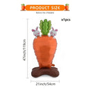 1pc Easter Standing Cartoon Shaped Rabbit Carrot Aluminum Film Balloon Festival Party Decoration Decoration
