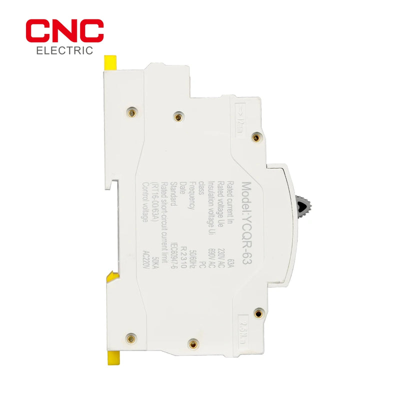 CNC Din Rail 2P 4P ATS Dual Power Automatic Transfer Switch Electrical Selector Switches Uninterrupted Power 25A 40A 63A