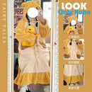 Disney Daisy & Donald Duck Winter Plush Pjs Y2k Winnie Warm Coral Velvet Nightwear Couple Thickened Bathrobe Hooded Pyjamas Suit