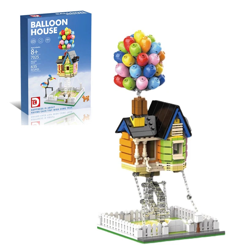 635PCS Creative Balloon Flying House Building Blocks Movie of Up MOC Construction Bricks Set Gift Toys For Kids Children