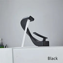 Tuqiu Bathroom Faucet Brass Rose Gold White Bathroom Basin Faucet Cold Hot Water Mixer Sink Tap Deck Mounted Black Rose Gold Tap