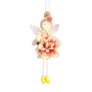 2024 Easter Flower Angel Wings Girls Window Sitting Fairy Tree Hanging Figurine For Woman Gift Home Wedding Birthday Party Decor