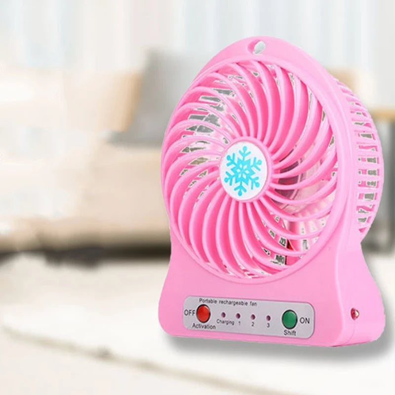 Portable Rechargeable Mini Fan Air Cooler Mini Desk Fan USB Cooling Rechargeable Handheld Fans