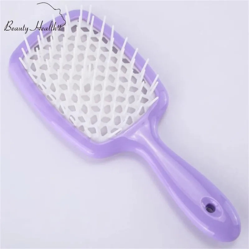 Tangled Hair Comb Detangling  Brush Large Plate Massage Combs Hollow Out Hair Brushes Barber Comb Salon  Styling Tools