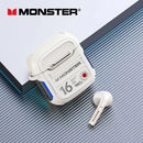 Monster-Auscultadores Bluetooth Sem Fio Originais, Baixa Latência, Long Standby Earbuds, Gaming Headset, HIFI Sound Earphones,