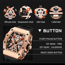 MEGIR Luxury Outdoor Sport Wristwatch for Men Silicone Strap Waterproof Military Quartz Wristwatch Male Clock Chronograph 2218