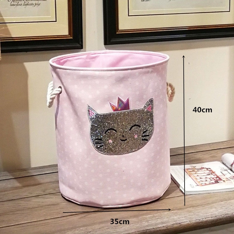 Foldable Laundry Basket for Dirty Clothes for kids baby Toys canvas wasmand large storage hamper kids baby Home Organizer