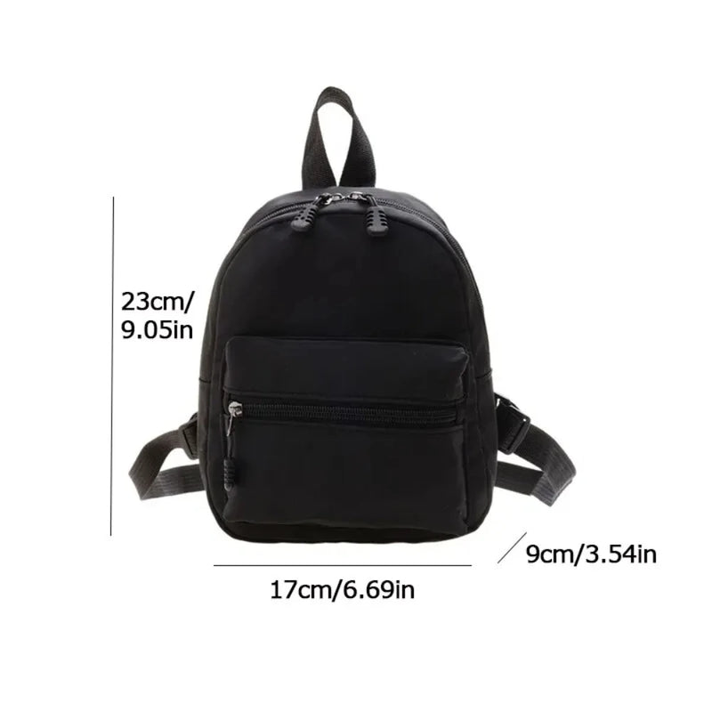 Mini Womens Backpacks Trend Nylon Female Bag Small School Bags White Rucksack For Teen Girls Fashion Casual Backpack