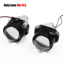 Ronan 2pcs LHD 2.5 inch Bi-xenon Ver 9.5 Car Headlight Projector Lens for H1 H4 H7 Socket Car Retrofit Upgrade
