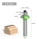 LAVIE 1pc 8mm Shank Beading Bit Tungsten Carbide Double Edging Router Bits Milling Cutter For Wood Woodworking Tools C0805216GN
