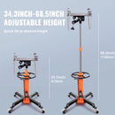 SucceBuy Transmission Jack 1322 LBS Hydraulic Telescoping Transmission Jack 32"-67" High Lift Floor Jack Stand Lift Hoist Garage