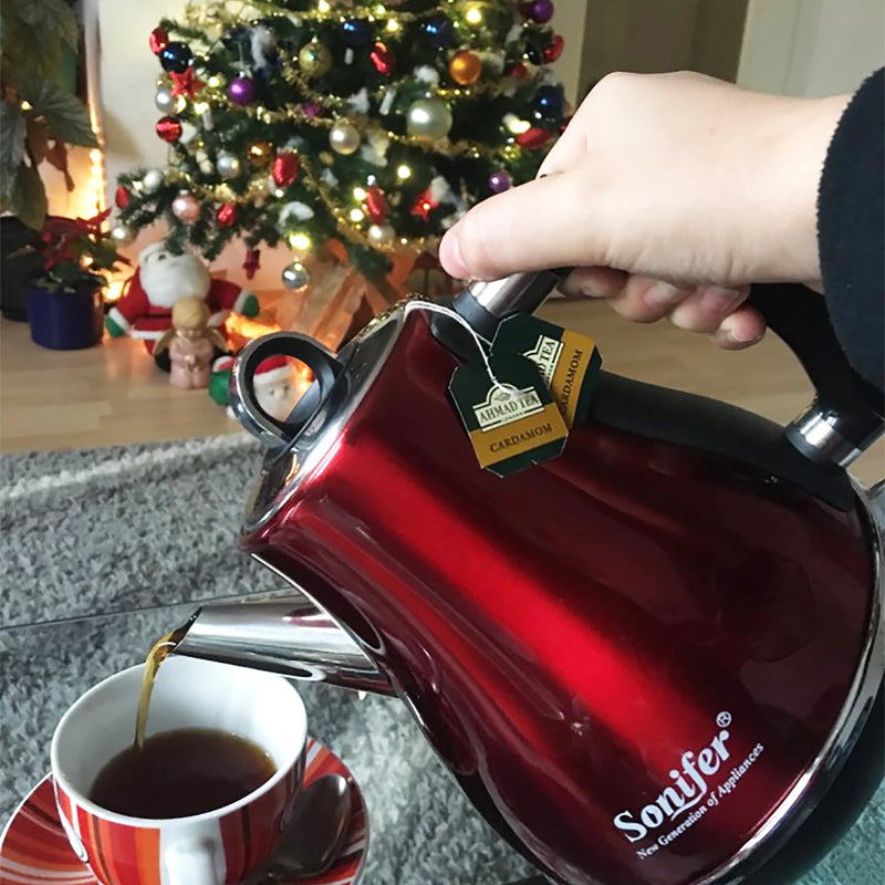 1.2L Colorful 304 Stainless Steel Electric Kettle 1500W Household 220V Quick Heating Electric Boiling Tea Pot Sonifer