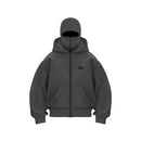 Trendy Double Hat Hoodies Unique Design Balaclava Hooded Sweatshirt Women Men Autumn Winter Warm Unisex Loose Y2K Zipper Hoodie