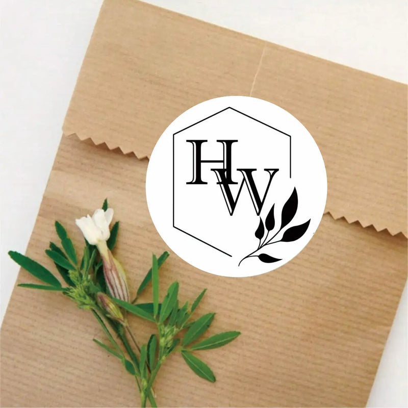 96 Pcs Personalized Round Circle Label Stickers Custom Name Date Thank You Stickers for Bridal Shower Party Favors