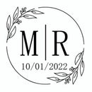 96 Pcs Personalized Round Circle Label Stickers Custom Name Date Thank You Stickers for Bridal Shower Party Favors