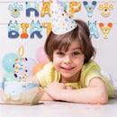 Blue Dog Paw Themed Birthday Candles, Number 2 Paw Print Birthday Party Supplies, 2.76 inch Paw Cake Topper Decorations, Birthda