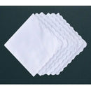 Popular 100% Cotton White Lady Handkerchiefs Women Handkerchief Children Baby Girl Face Hand Towel Party Christmas Gift