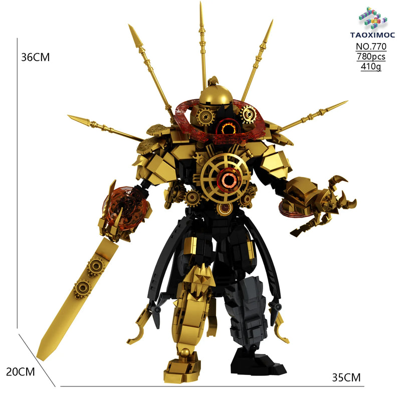 Skibidi Toilet Titan TV Man Speakerman Horror Game Bosses Camara Building Block Cartoon Doll Model Kids Birthday Halloween Gift