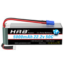 1/2PCS HRB 22.2V 5000mah Lipo Battery 6S Lipo Drone Battery 50C XT90 EC5 Connector for RC Quadcopter Helicopter RC Car Monster
