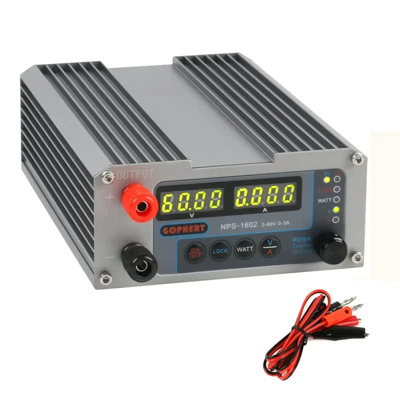 NPS-1601 New Version Laboratory DIY Adjustable Digital Mini Switch DC Power Supply WATT With Lock Function 32V 16V 60V 5A 10A 3A