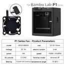 1-2PCS Cooling Fan for Bambu Lab X1 X1C Combo Dual Ball Bearing Brushless Fan for Bamboo P1P P1S Hotend 3D Printers Parts