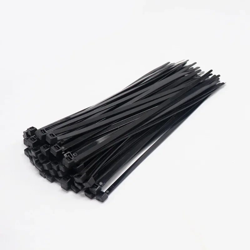 Self-locking Plastic Nylon Tie 100 PCS Black 5X300cable Tie Fastening Ring3X200 Cable Tie Zip Wraps Strap  Nylon Cable  Set