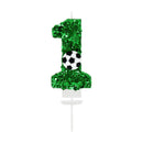 0-9 Numbers Football Cake Candle Kids Sports Theme Football Birthday Party Decoration Favors Cupcake Topper Cake Decor Supplies