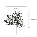 Bike Game Birthday Decorations Bicycle Garland Banner Cycling  Rider Cupcake Toppers Boy Birthday Baby Shower Party Decoration