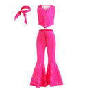 Girls Costume Top+Trousers Kids Halloween Cospaly Princess Christmas Bowknot Fantasy Pageant Disguise Children Clothes