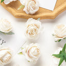 100Pcs Flannel Roses Home Decoration Christmas scrapbooking craft wreath Wedding Bridal Accessories Clearance Artificial Flowers