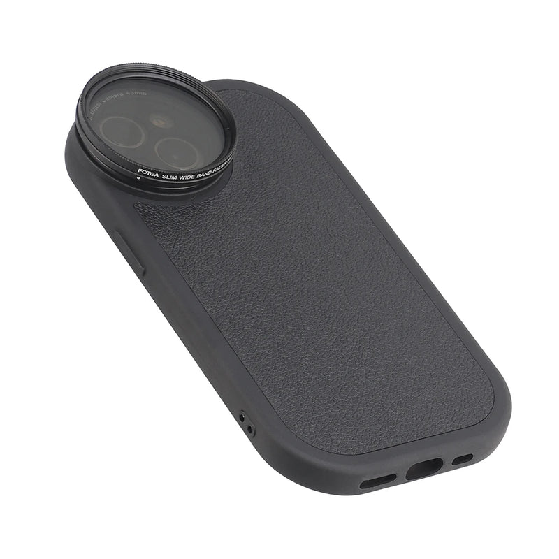 Mobile Phone Case Replaceable Filter For Iphone 11 12 13 14 Pro Max Phone Case With 43mm Interface Filter Ring MC-CPL ND Filter