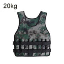 20kg Loading Weighted Vest Adjustable Exercise Training Fitness Jacket Gym Workout Boxing Vest Fitness Running Sand Waistcoat