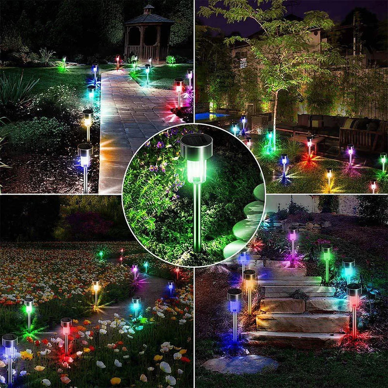 Outdoor Solar Lights Garden Lights Waterproof Landscape Lighting Lights Pathway Yard Lawn Solar Lamp Lantern Garden Decoration