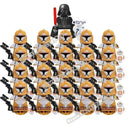 Hot Toys Star Wars 21pcs Republic Commando 501st Building Blocks TV6109 TV6106 Trooper Force 99 Hunter Crosshair Wrecker Brick