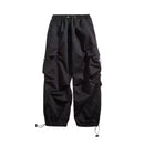 Cargo Pants Men Streetwear Hip Hop Pants Elastic Waist Harem Ankle length Trousers Black Harajuku Casual Pocket Women Pants