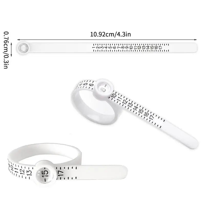 Finger Size Measurement Circle Measuring Tape Size Finger Circumference Measurement Soft Ruler Measuring Ring Jewelry Accessory