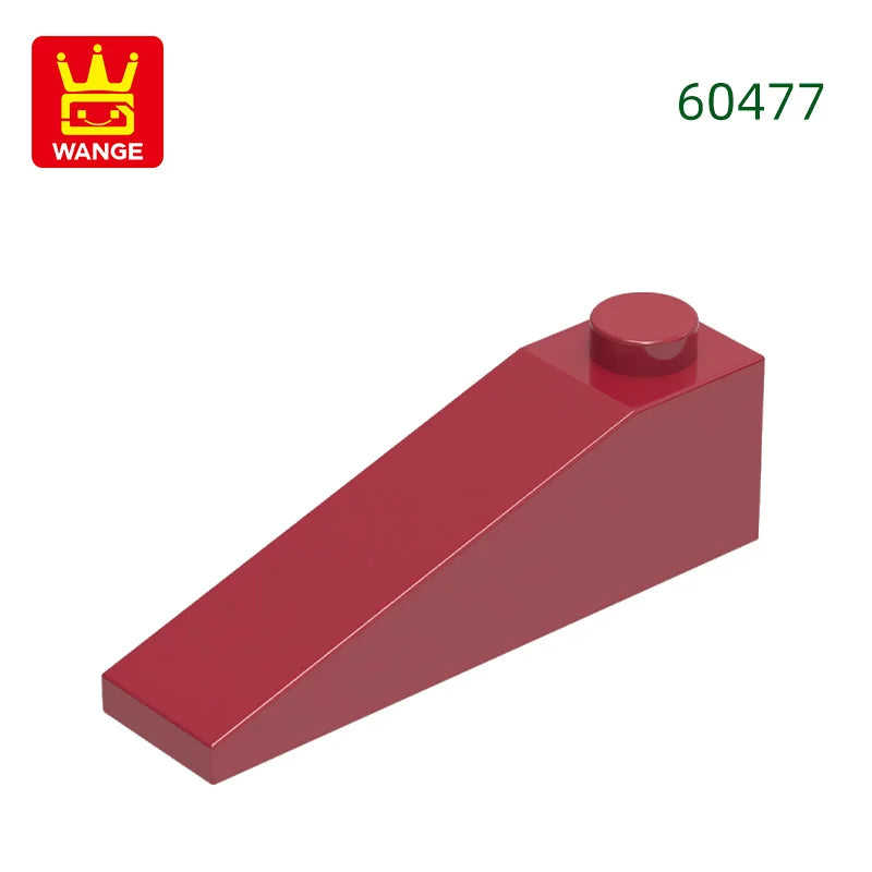 Wange 92Pcs/lot Slope 18°4x1 Roof Block Moc Color Accessories Compatible with 60477 Brick DIY Children's Toy Assembly Parts
