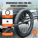 SucceBuy 275 lbs Bike Cargo Trailer Bicycle Wagon Cart Foldable Compact Storage with Universal Hitch 20" Wheels fits Most Bike